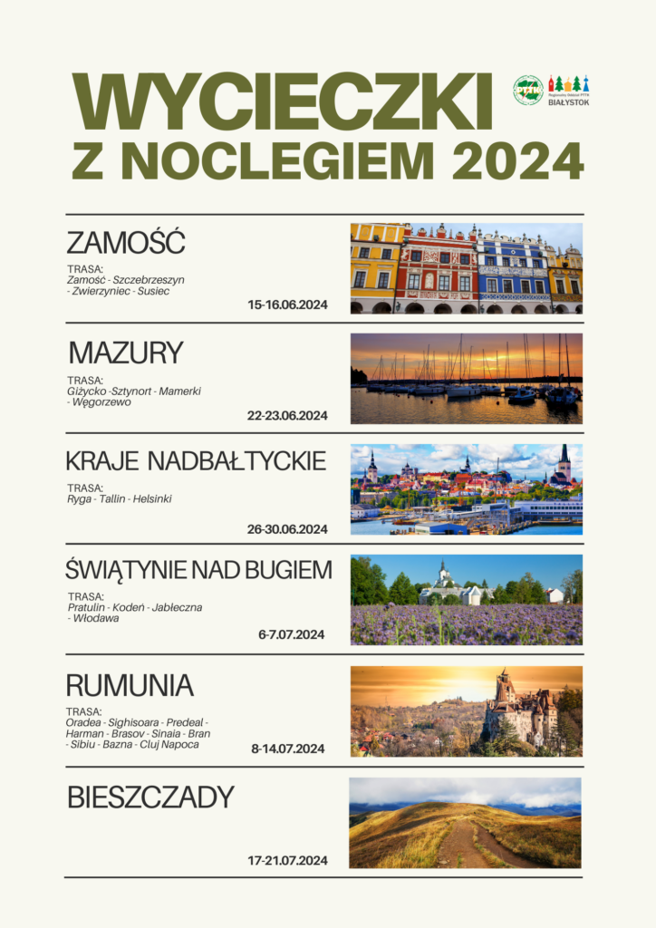 Kalendarz RO PTTK na 2024 rok strona 2